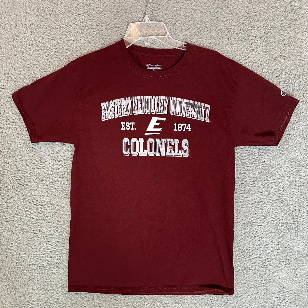 Eastern Kentucky University Colonels Champion Mens T-Shirt Red Size M Medium